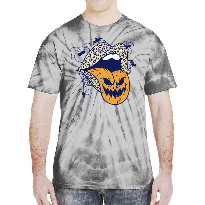 Spooky Halloween Lips Tie-Dye T-Shirt