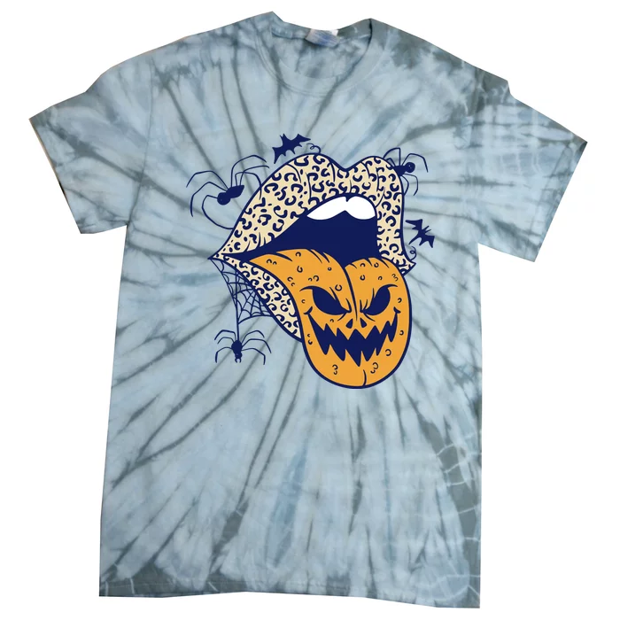 Spooky Halloween Lips Tie-Dye T-Shirt