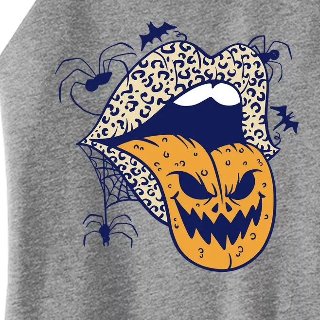 Spooky Halloween Lips Women’s Perfect Tri Rocker Tank