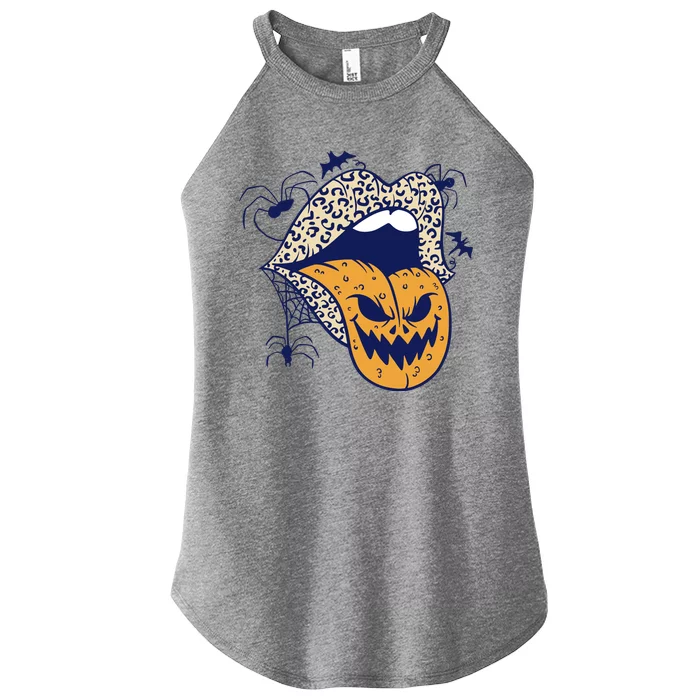 Spooky Halloween Lips Women’s Perfect Tri Rocker Tank