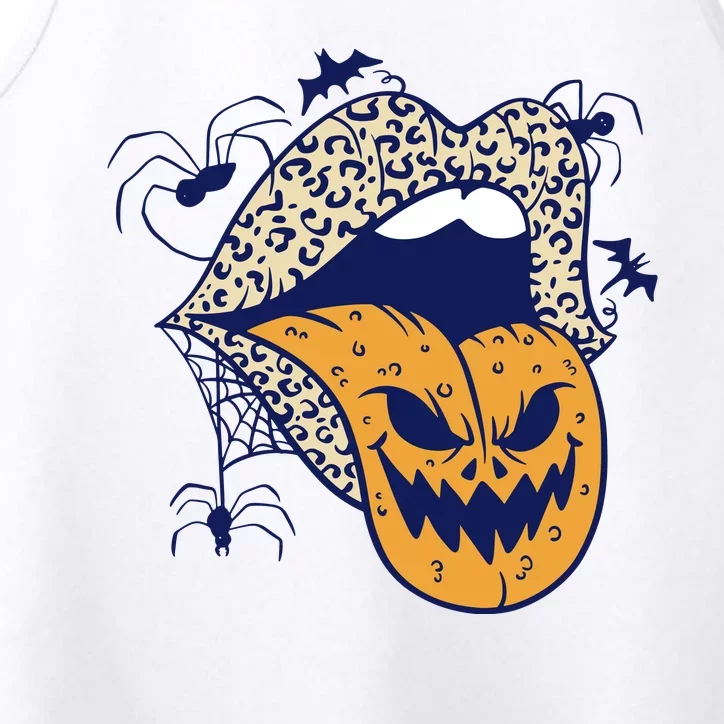 Spooky Halloween Lips Performance Tank