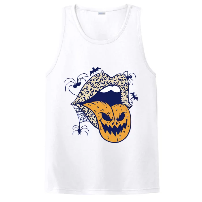 Spooky Halloween Lips Performance Tank