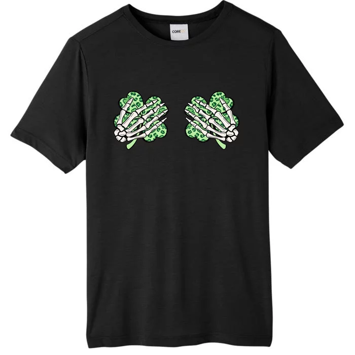 Skeleton Hands Lucky Shamrock Happy St Patricks Day ChromaSoft Performance T-Shirt