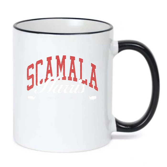 Scamala Harris Liberal Dei Hire Funny Anti Kamala Black Color Changing Mug