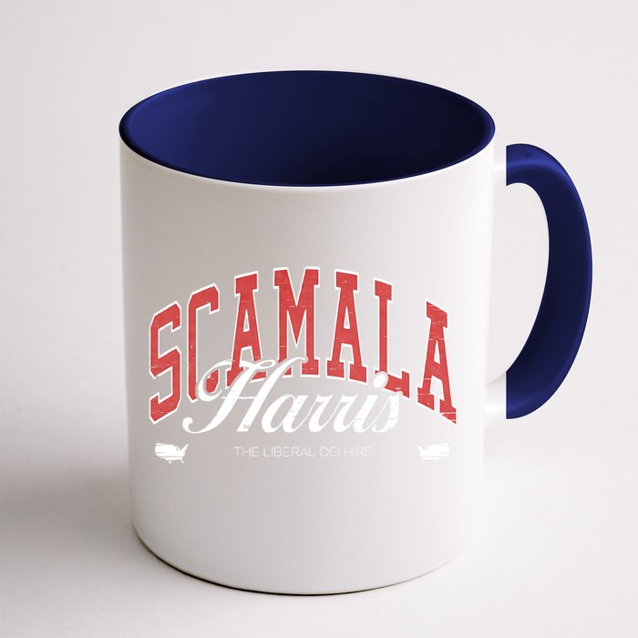 Scamala Harris Liberal Dei Hire Funny Anti Kamala Front & Back Coffee Mug