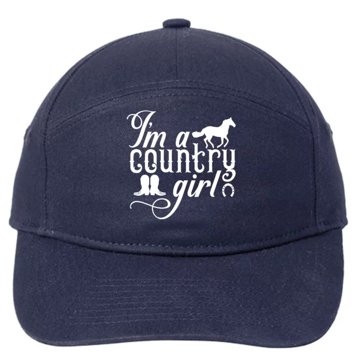 Sassy Horse Lover Cow Gift Farmer Cow Boots Gift 7-Panel Snapback Hat