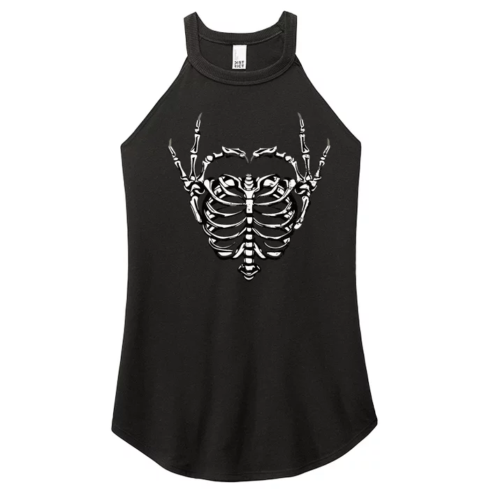 Skeleton Hands Love Heart Halloween Costume Women’s Perfect Tri Rocker Tank