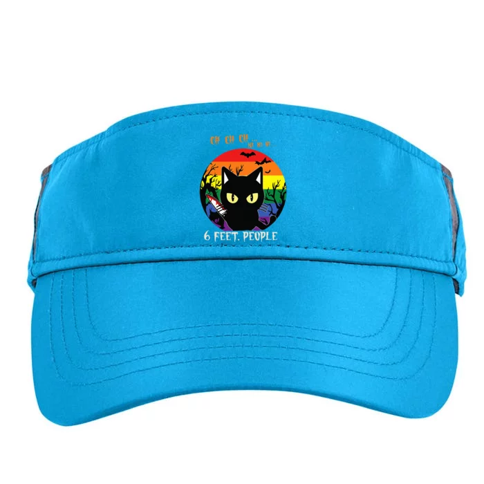 Scary Halloween LGBT Pride Rainbow Cat Adult Drive Performance Visor