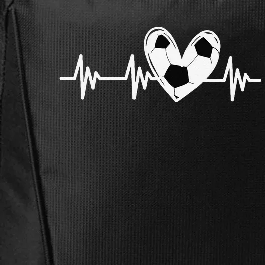 Soccer Heartbeat Love For Tween Girl Teens Women City Backpack