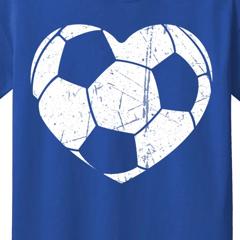 Soccer Heart Love Valentines Day Sport Player Boy Girls Gift Kids T-Shirt