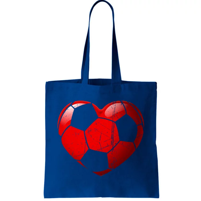 Soccer Heart Love Valentines Day Sport Player Boy Girls Cute Gift Tote Bag