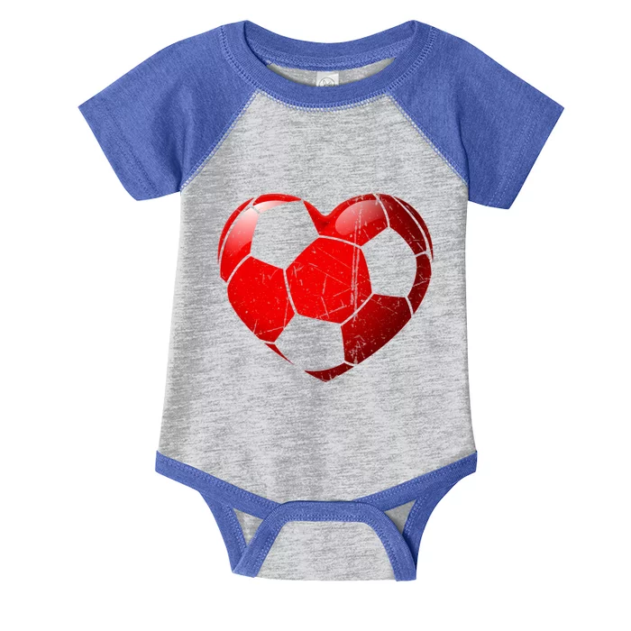 Soccer Heart Love Valentines Day Sport Player Boy Girls Cute Gift Infant Baby Jersey Bodysuit