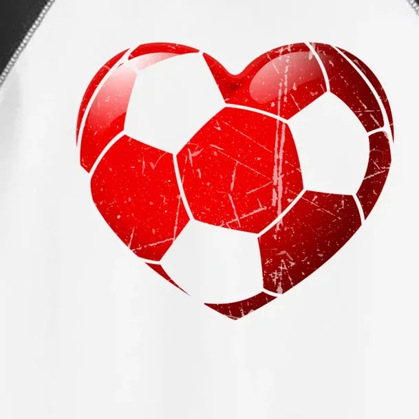 Soccer Heart Love Valentines Day Sport Player Boy Girls Cute Gift Toddler Fine Jersey T-Shirt