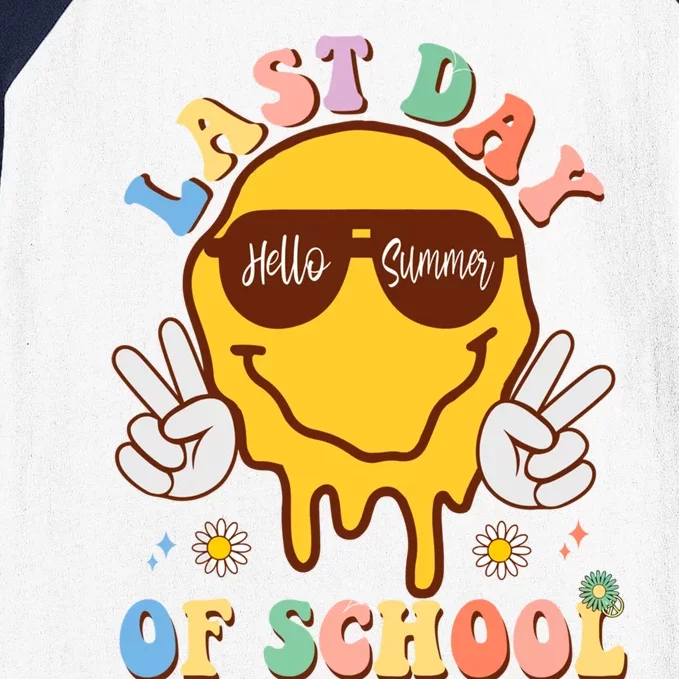 Sunglasses Happy Last Day Of School Graduate Hello Summer Cute Gift Baseball Sleeve Shirt