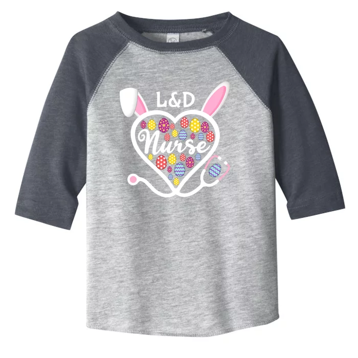 Stethoscope Heart L And D Nurse Easter Bunny Labor And Delivery Gift Toddler Fine Jersey T-Shirt