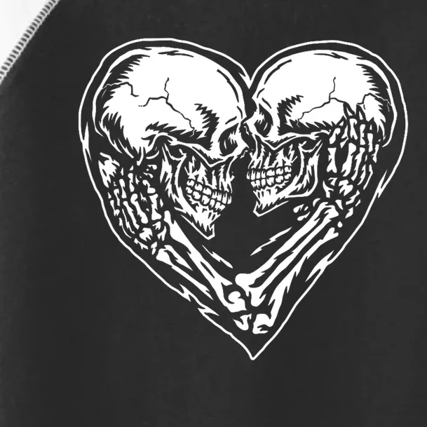 Skull Heart Love Toddler Fine Jersey T-Shirt