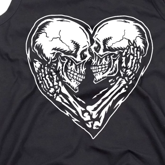 Skull Heart Love Tank Top