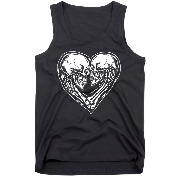 Skull Heart Love Tank Top