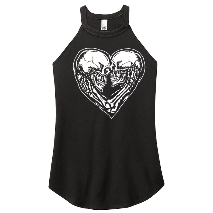 Skull Heart Love Women’s Perfect Tri Rocker Tank