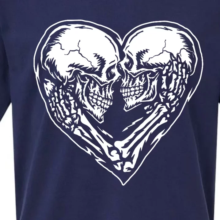 Skull Heart Love Sueded Cloud Jersey T-Shirt