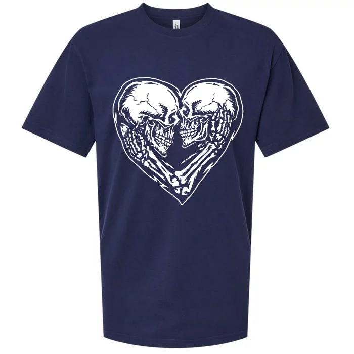 Skull Heart Love Sueded Cloud Jersey T-Shirt