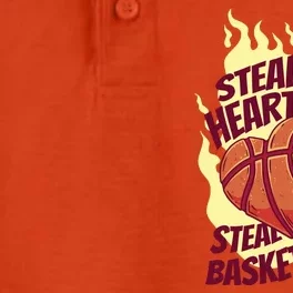 Stealing Hearts Like I Steal Basketballs Dry Zone Grid Performance Polo