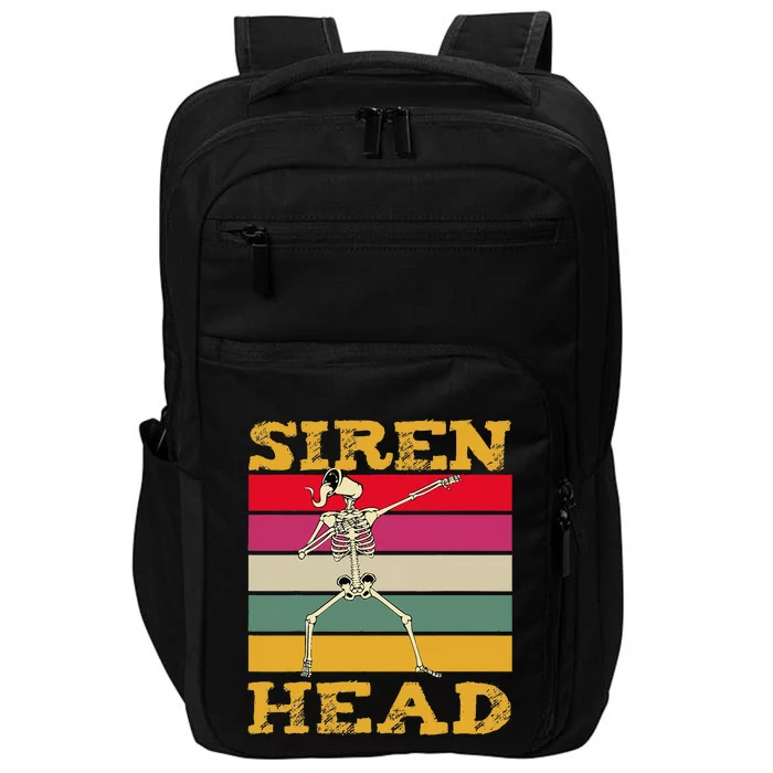 Siren Head Mystical Funny Dabbing Scary Creepy Halloween Impact Tech Backpack