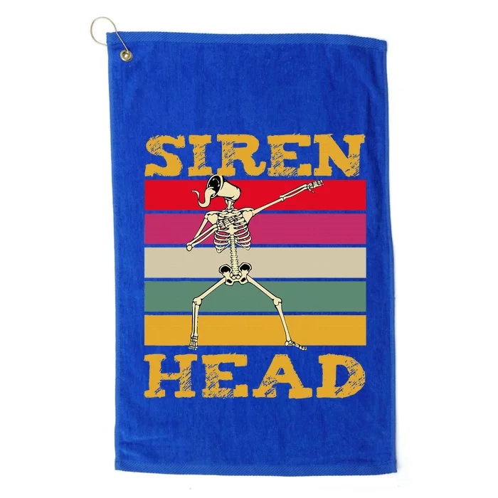 Siren Head Mystical Funny Dabbing Scary Creepy Platinum Collection Golf Towel