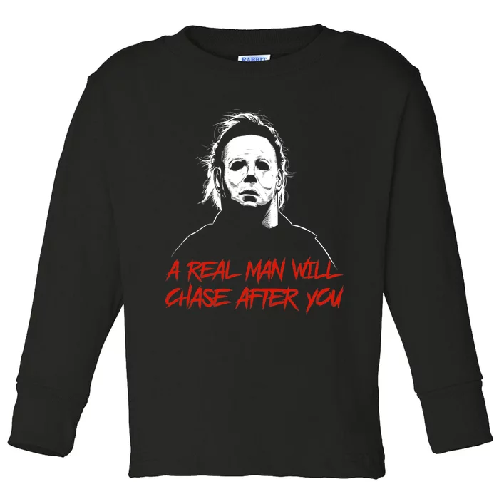 Scary Horror Movies Halloween Costume Party Gift Toddler Long Sleeve Shirt