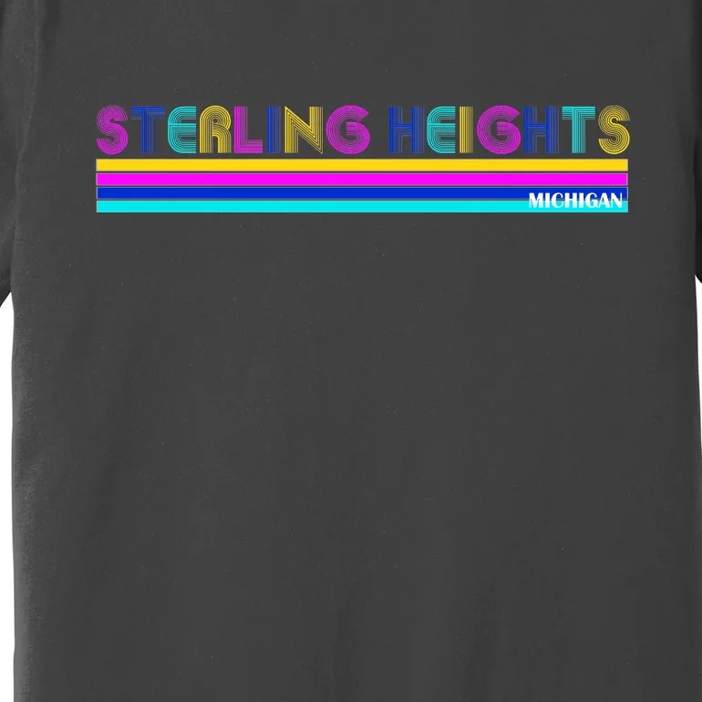 Sterling Heights Michigan Retro Premium T-Shirt