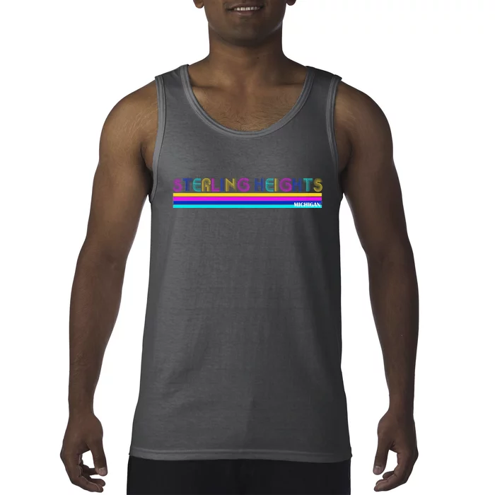 Sterling Heights Michigan Retro Tank Top