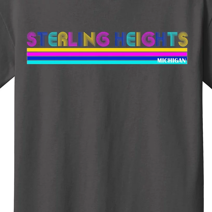 Sterling Heights Michigan Retro Kids T-Shirt