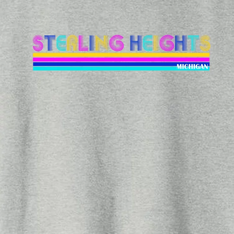 Sterling Heights Michigan Retro Women's Crop Top Tee