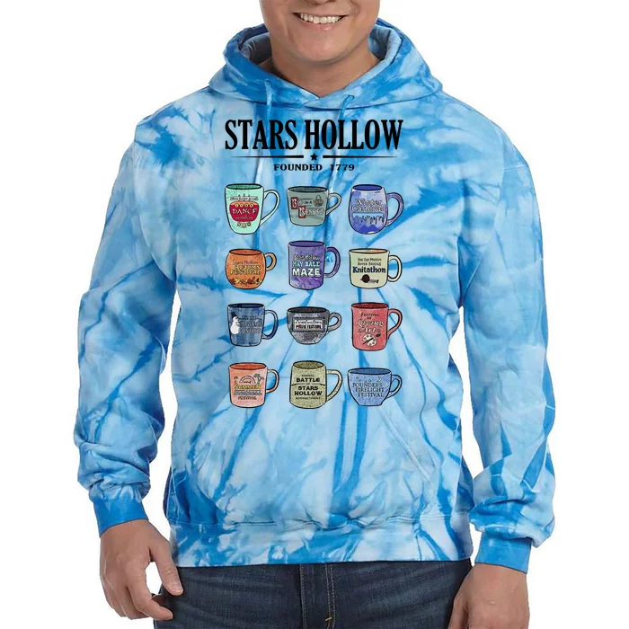 Stars Hollow Mugs Tie Dye Hoodie