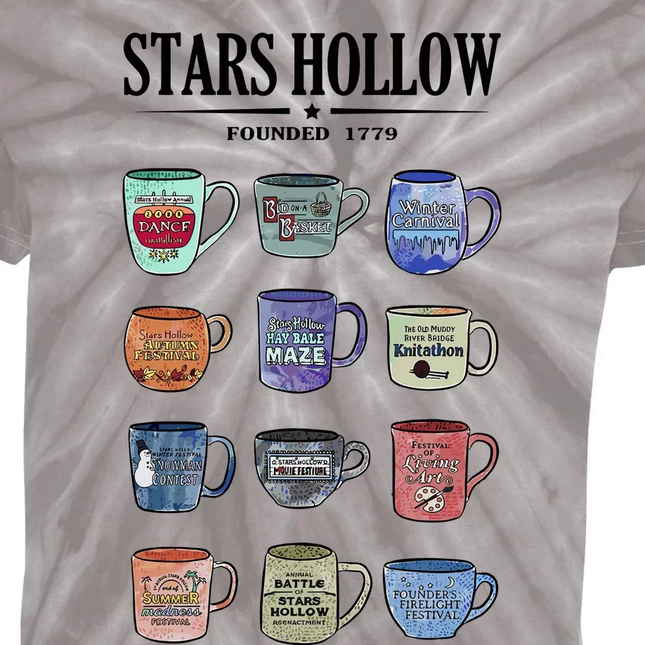 Stars Hollow Mugs Kids Tie-Dye T-Shirt