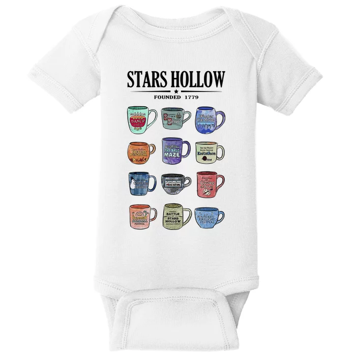 Stars Hollow Mugs Baby Bodysuit