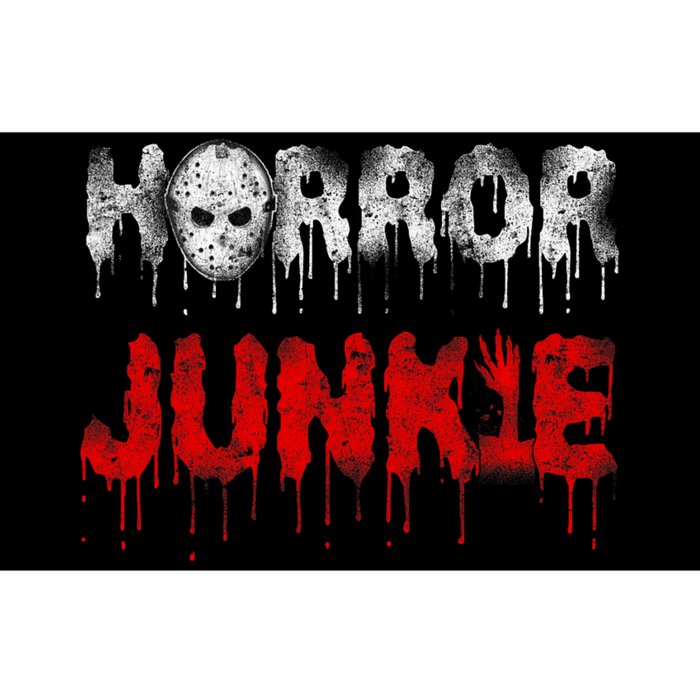 Scary Horror Movie Hockey Mask Junkie Bumper Sticker