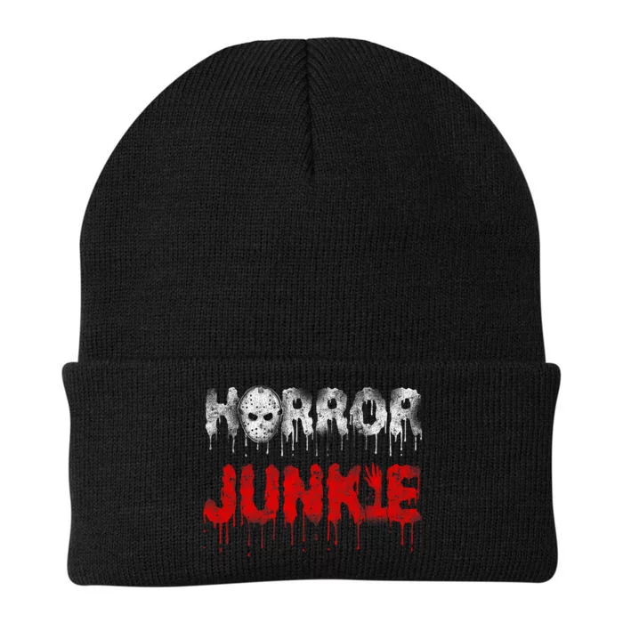 Scary Horror Movie Hockey Mask Junkie Knit Cap Winter Beanie