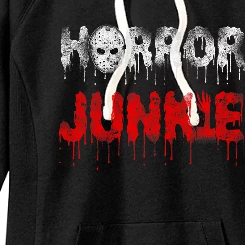 Scary Horror Movie Hockey Mask Junkie Women's Fleece Hoodie