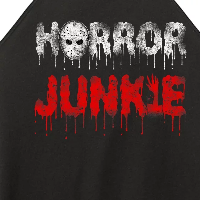 Scary Horror Movie Hockey Mask Junkie Women’s Perfect Tri Rocker Tank