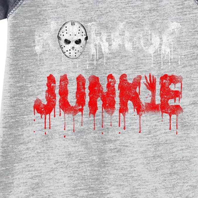 Scary Horror Movie Hockey Mask Junkie Infant Baby Jersey Bodysuit