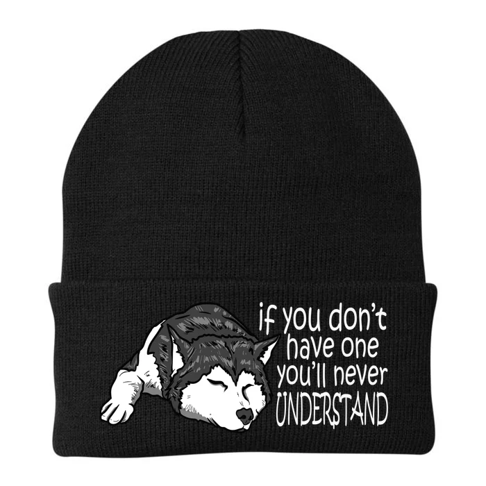 Siberian Husky Mom And Dad Gift Men Women Gift Knit Cap Winter Beanie