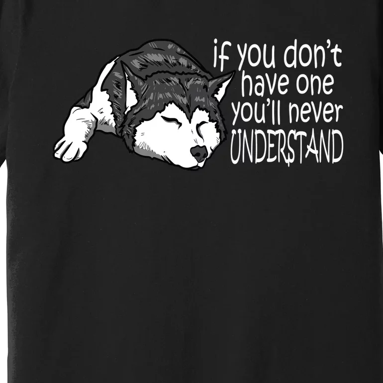 Siberian Husky Mom And Dad Gift Men Women Gift Premium T-Shirt