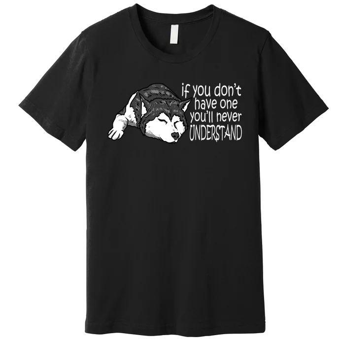 Siberian Husky Mom And Dad Gift Men Women Gift Premium T-Shirt