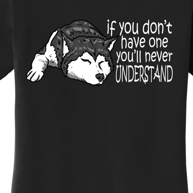 Siberian Husky Mom And Dad Gift Men Women Gift Women's T-Shirt