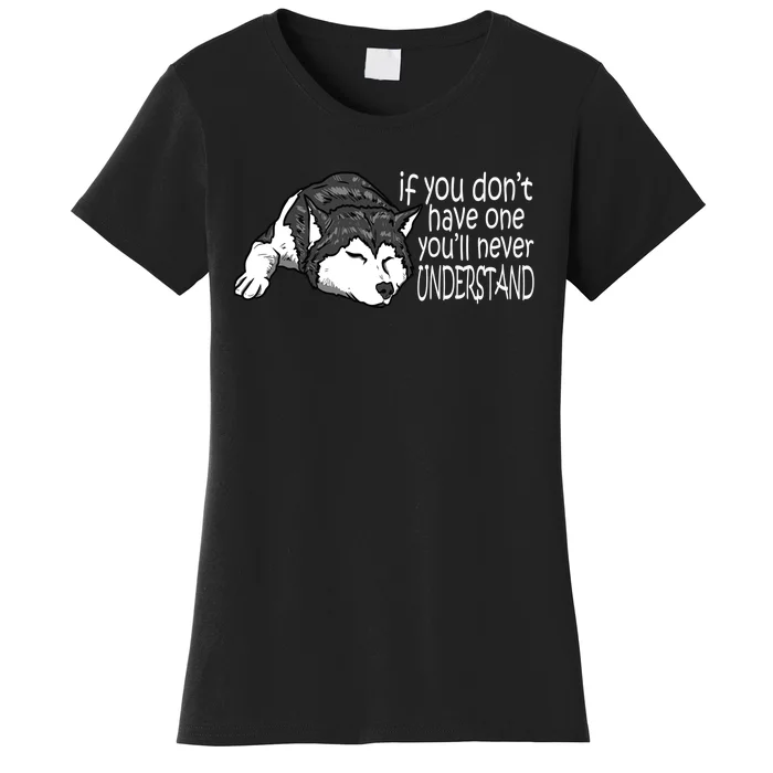 Siberian Husky Mom And Dad Gift Men Women Gift Women's T-Shirt