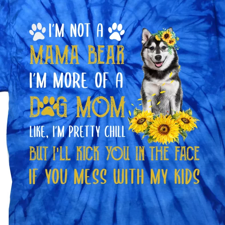 Sunflower Husky Mom Mothers Day Dog Mom Gift Tie-Dye T-Shirt