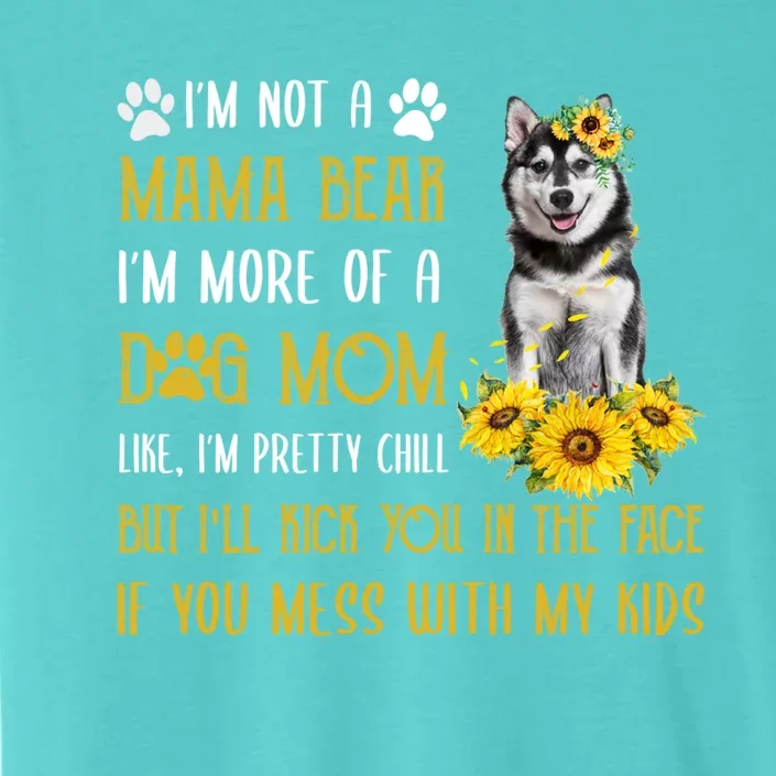 Sunflower Husky Mom Mothers Day Dog Mom Gift ChromaSoft Performance T-Shirt