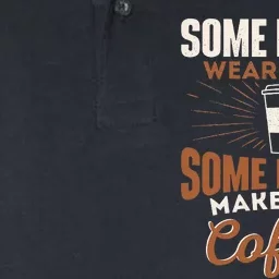 Some Heroes Make Your Coffee Caffeine Espresso Lover Barista Softstyle Adult Sport Polo