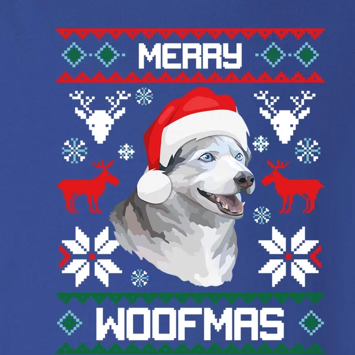 Siberian Husky Merry Woofmas Gift For Christmas Clothes Xmas Gift Toddler Long Sleeve Shirt